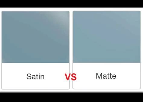 Difference Between Satin And Matt