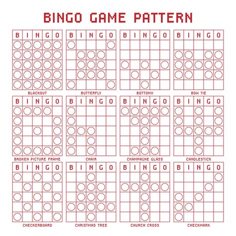 Different Bingo Patterns