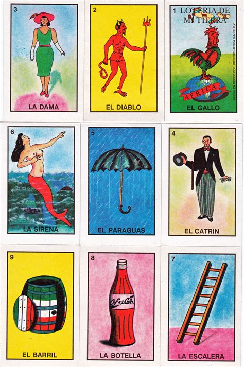 Different Versions Loteria Cards