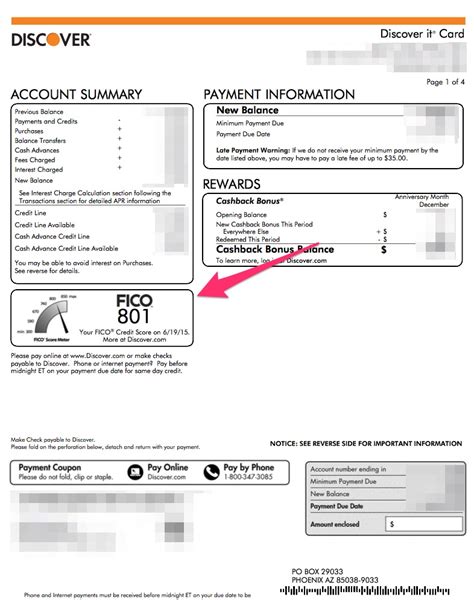 Discover Card Statement Date