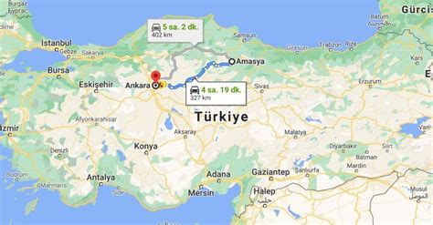 Diyarbakır amasya arası kaç km
