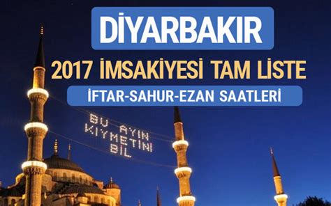 Diyarbakır ezan saatleri indir