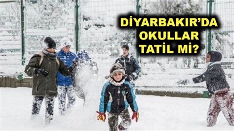 Diyarbakır valiliği okul tatil mi