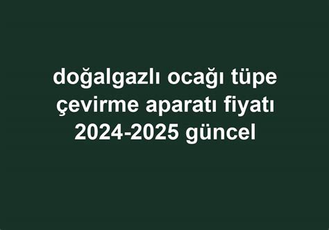 Doğalgazlı ocağı tüpe çevirme aparatı