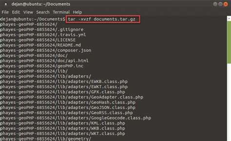 Download tar file from command line