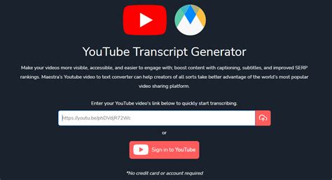 Download transcript from youtube