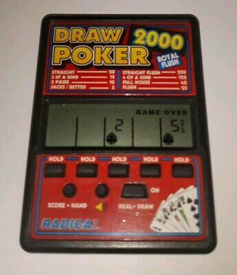 Draw Poker Handheld Game Ebay