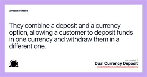 Dual Currency Deposit