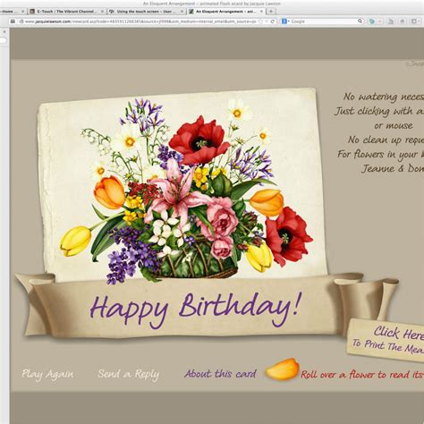 E cards Birthday Uk Site