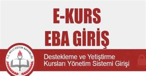 E kurs eba gov tr öğrenci girişi