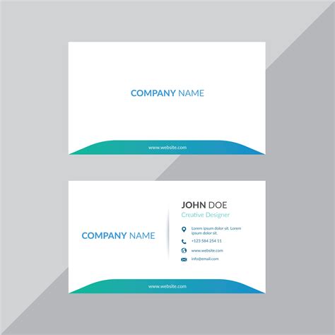 Easy Business Card Template Free