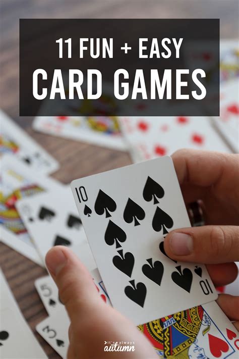 Easy Games To Play With Poker Cards