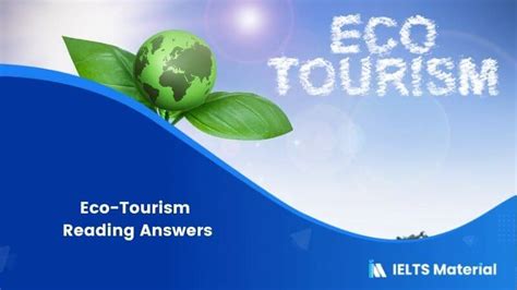Eco Tourism Reading Answers