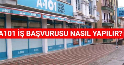 Elazığ a101 iş başvurusu