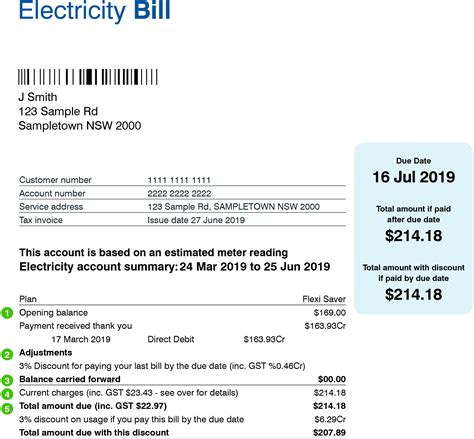 Electric Bill Deposit