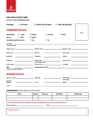 Emirates air hostess application form
