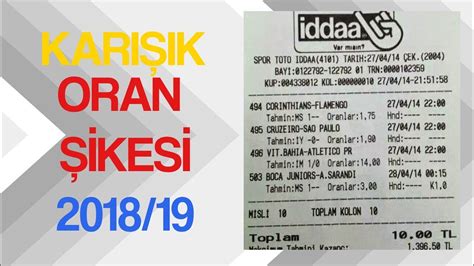 En güncel oran şikeleri 2019