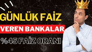 En yüksek faiz veren banka