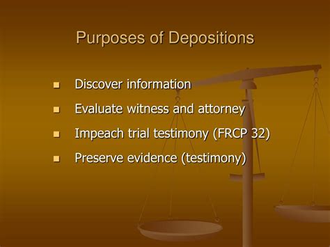 Evidence By Deposition