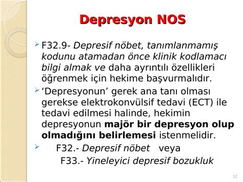 F32 1 depresif nöbet