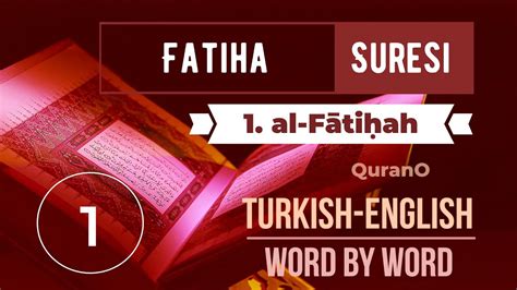 Fatiha süresi türkçe
