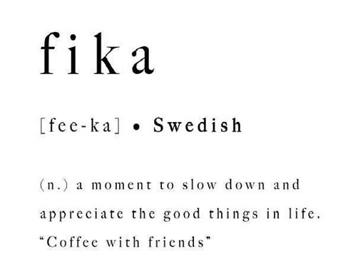 Fika Meaning Sweden