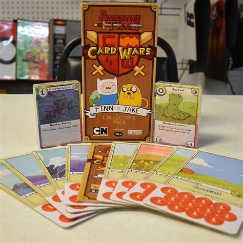 Fin və Jake's card wars board game