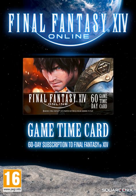 Final Fantasy Xiv 60 Days Game Time Card Final Fantasy Xiv 60 Days Game Time Card