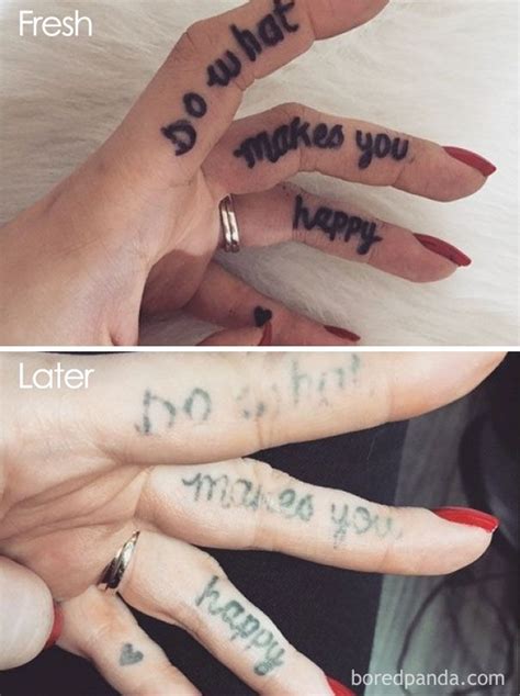 Finger Tattoos After A Year