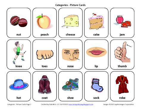 Flash Cards For Speech Therapy