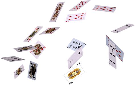 Flying Cards Png