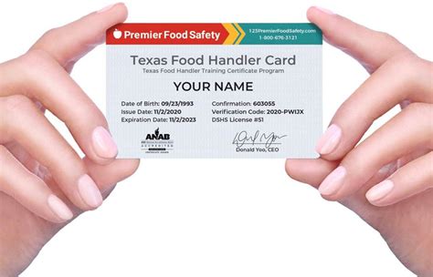 Food Handlers Card Texas Lookup