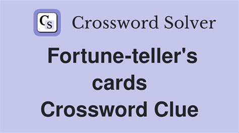 Fortune Telling Cards Crossword