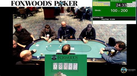 Foxwoods Poker Live Update