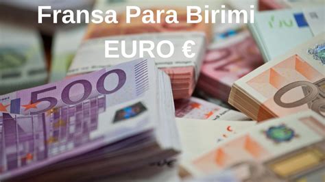 Fransa Para Birimi Kısa