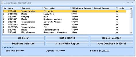 Free Accounting Ledger Software