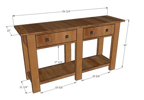 Free Console Table Plans