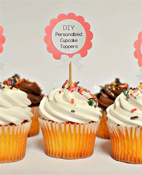 Free Customizable Cupcake Toppers