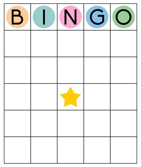 Free Editable Bingo Board Template