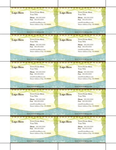 Free Home Printable Business Cards