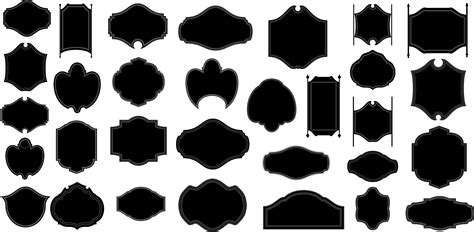 Free Vector Sign Shapes