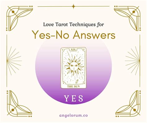 Free Yes No Love Tarot