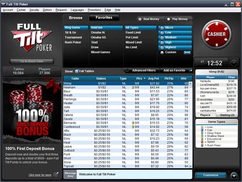 Full tilt poker site