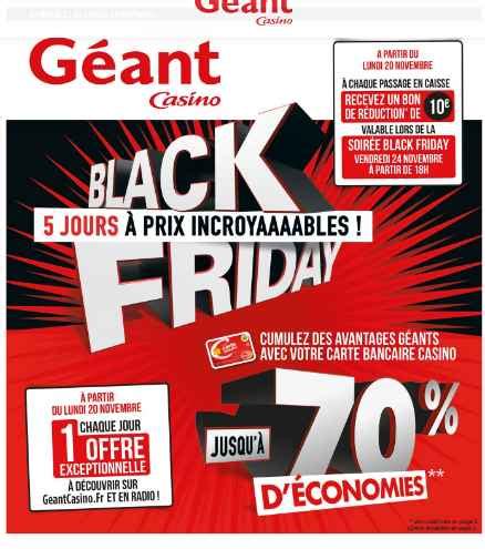 Géant Casino Catalogue Black Friday