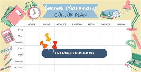 Günlük plan matematik