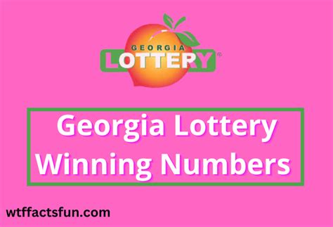 Ga Winning Lottery Numbers