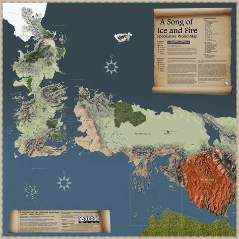 Game Of Thrones Detailed Map