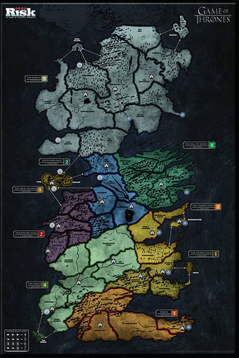 Game Of Thrones Risk Map
