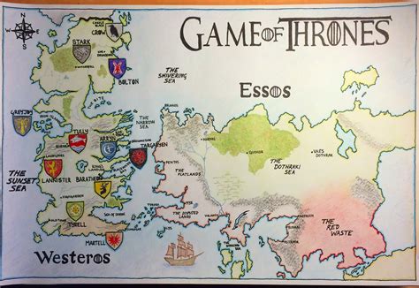 Game of Thrones Westeros və Essos xəritəsi  Qadınlar və qumar oyunları bizim xüsusiyyətimizdir!