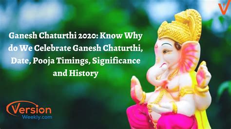 Ganesh Chaturthi 2020 Date